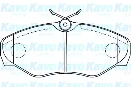 Комплект тормозных колодок KAVO PARTS BP-6601