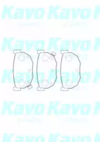 Комплект тормозных колодок KAVO PARTS BP-6609