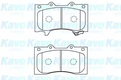 Комплект тормозных колодок KAVO PARTS BP-6627