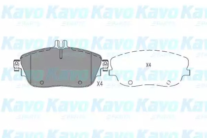 Комплект тормозных колодок KAVO PARTS BP-6638