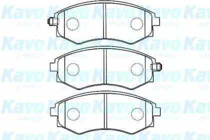 Комплект тормозных колодок KAVO PARTS BP-7504