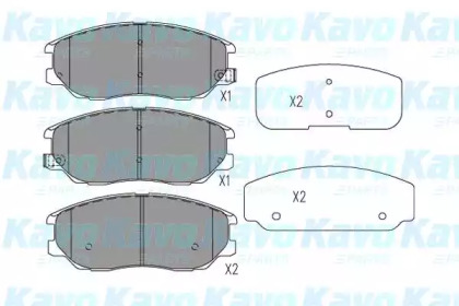 Комплект тормозных колодок KAVO PARTS BP-7506