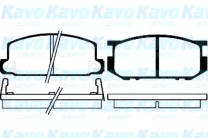 Комплект тормозных колодок KAVO PARTS BP-8001