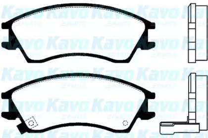 Комплект тормозных колодок KAVO PARTS BP-8007