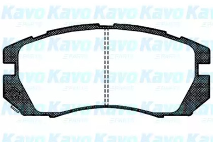 Комплект тормозных колодок KAVO PARTS BP-8008