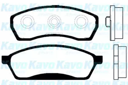 Комплект тормозных колодок KAVO PARTS BP-8009