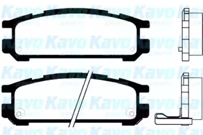 Комплект тормозных колодок KAVO PARTS BP-8012