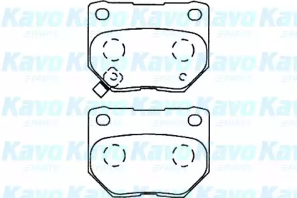 Комплект тормозных колодок KAVO PARTS BP-8015