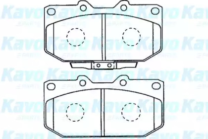 Комплект тормозных колодок KAVO PARTS BP-8016