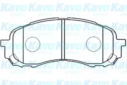 Комплект тормозных колодок KAVO PARTS BP-8018