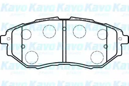 Комплект тормозных колодок KAVO PARTS BP-8020