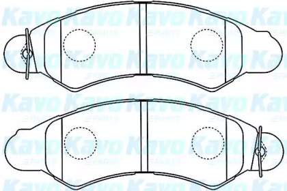 Комплект тормозных колодок KAVO PARTS BP-8022