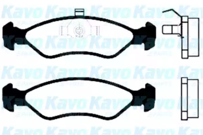 Комплект тормозных колодок KAVO PARTS BP-8504