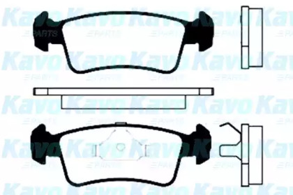 Комплект тормозных колодок KAVO PARTS BP-8507