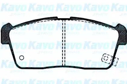 Комплект тормозных колодок KAVO PARTS BP-8516