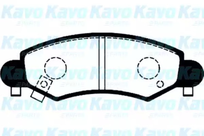 Комплект тормозных колодок KAVO PARTS BP-8517