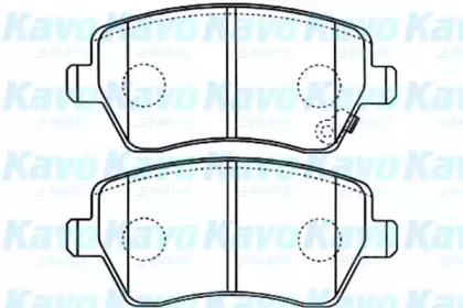 Комплект тормозных колодок KAVO PARTS BP-8526