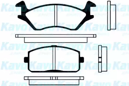 Комплект тормозных колодок KAVO PARTS BP-9002