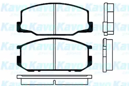 Комплект тормозных колодок KAVO PARTS BP-9004