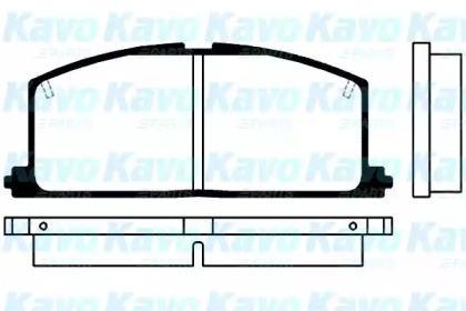 Комплект тормозных колодок KAVO PARTS BP-9005