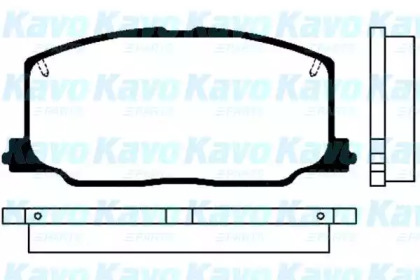 Комплект тормозных колодок KAVO PARTS BP-9012