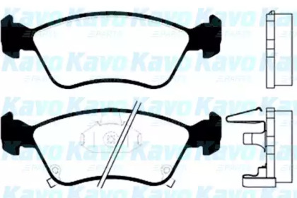 Комплект тормозных колодок KAVO PARTS BP-9037