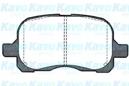 Комплект тормозных колодок KAVO PARTS BP-9039