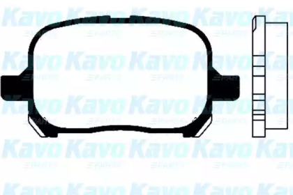 Комплект тормозных колодок KAVO PARTS BP-9042