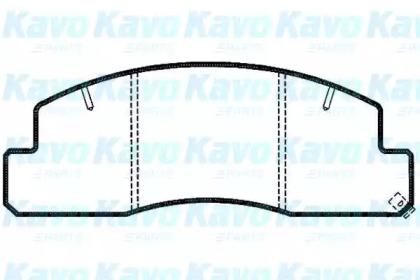 Комплект тормозных колодок KAVO PARTS BP-9062