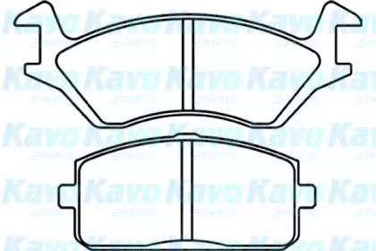 Комплект тормозных колодок KAVO PARTS BP-9078