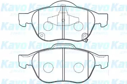 Комплект тормозных колодок KAVO PARTS BP-9080