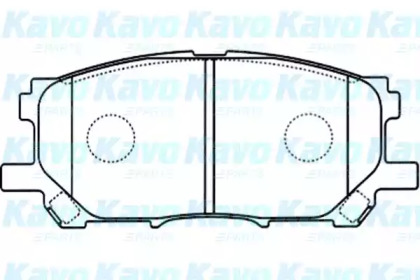 Комплект тормозных колодок KAVO PARTS BP-9090