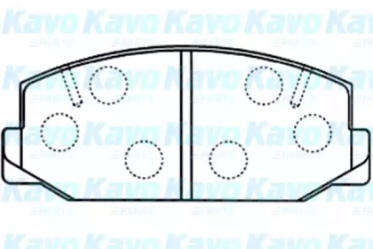 Комплект тормозных колодок KAVO PARTS BP-9092