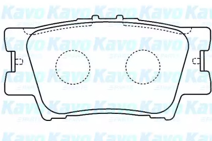 Комплект тормозных колодок KAVO PARTS BP-9104