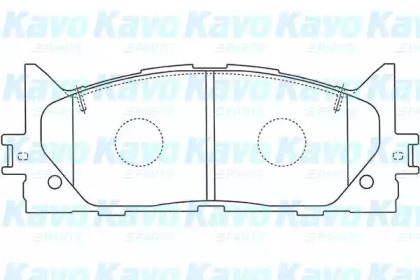 Комплект тормозных колодок KAVO PARTS BP-9105