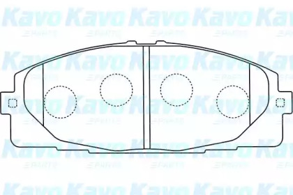 Комплект тормозных колодок KAVO PARTS BP-9107