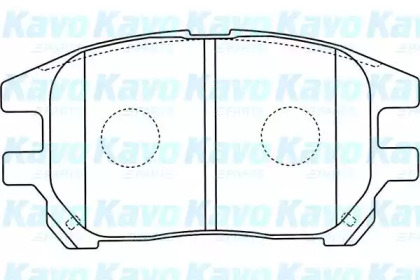 Комплект тормозных колодок KAVO PARTS BP-9111