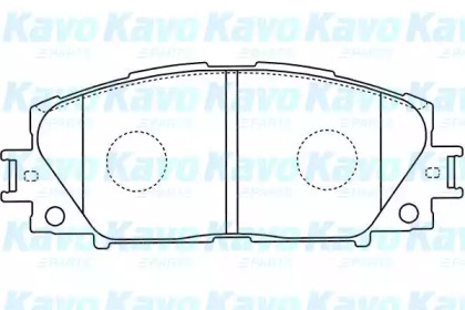 Комплект тормозных колодок KAVO PARTS BP-9112