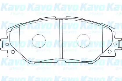 Комплект тормозных колодок KAVO PARTS BP-9115