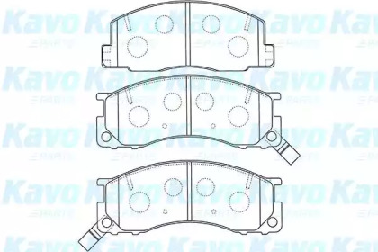 Комплект тормозных колодок KAVO PARTS BP-9123