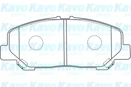 Комплект тормозных колодок KAVO PARTS BP-9125