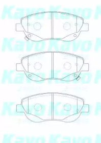 Комплект тормозных колодок KAVO PARTS BP-9133