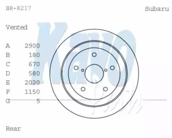  KAVO PARTS BR-8217