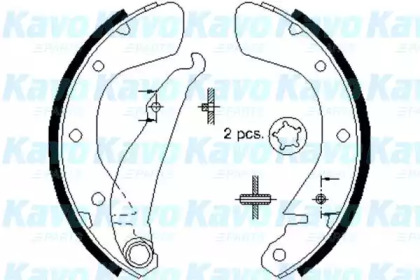 Комлект тормозных накладок KAVO PARTS BS-1400