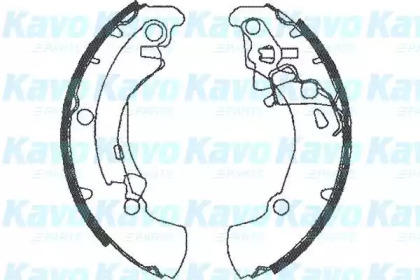 Комлект тормозных накладок KAVO PARTS BS-1909