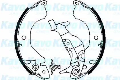 Комлект тормозных накладок KAVO PARTS BS-6404