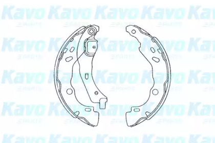 Комлект тормозных накладок KAVO PARTS BS-7435