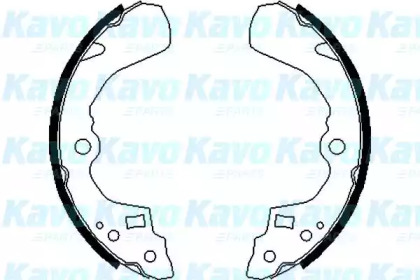 Комлект тормозных накладок KAVO PARTS BS-8907