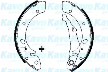 Комлект тормозных накладок KAVO PARTS BS-9915