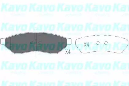 Комплект тормозных колодок KAVO PARTS KBP-1015